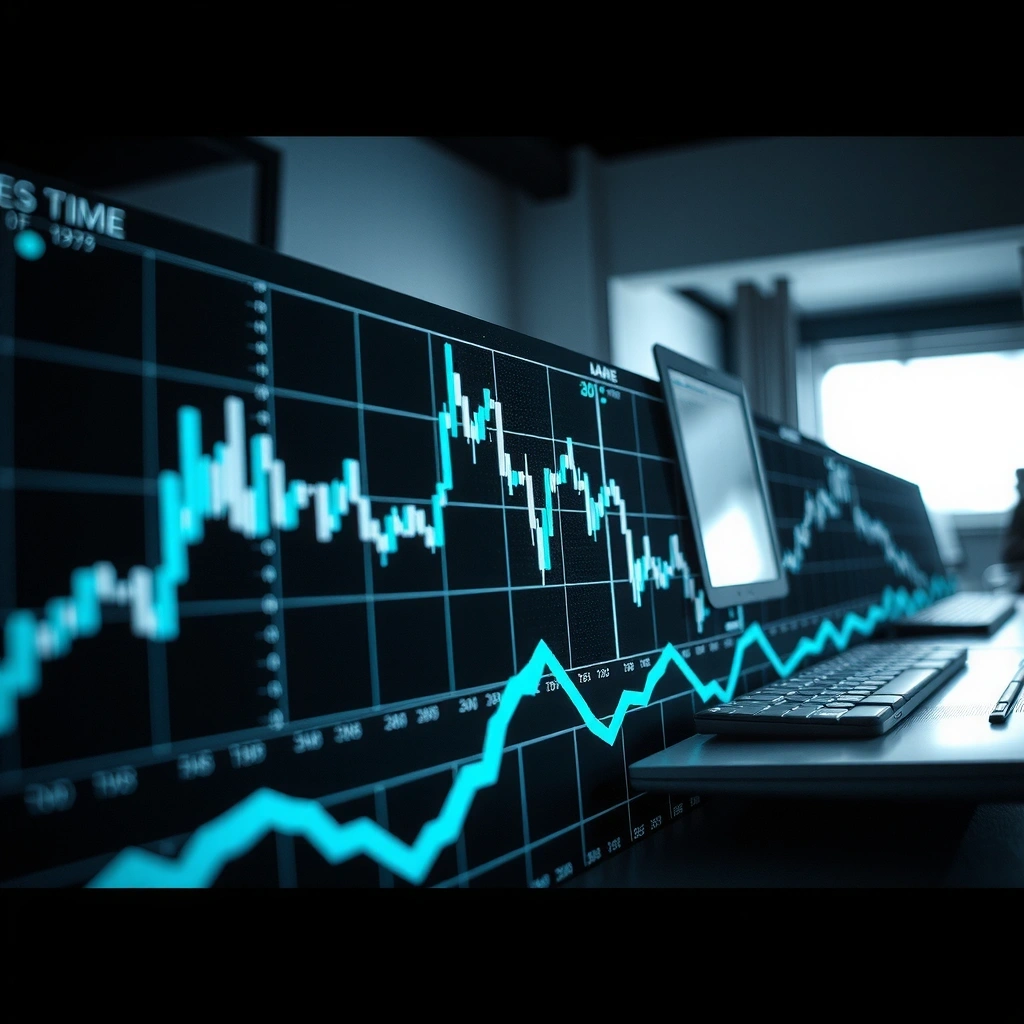 Real-time volatility chart visualization